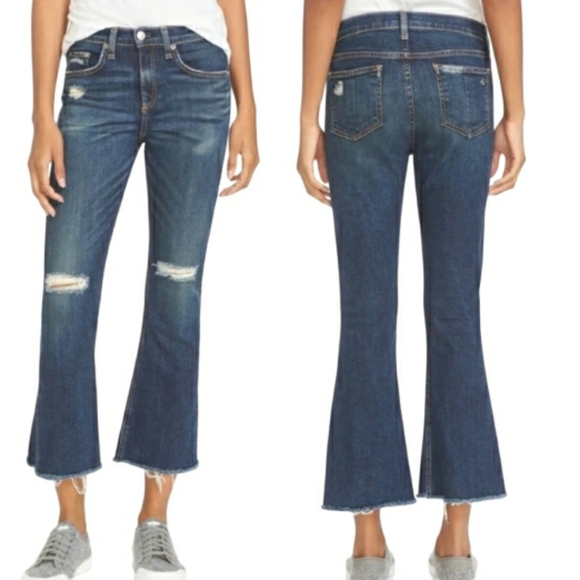 Rag and Bone 10 inch Crop Flare- 25 - Picture 1 of 5